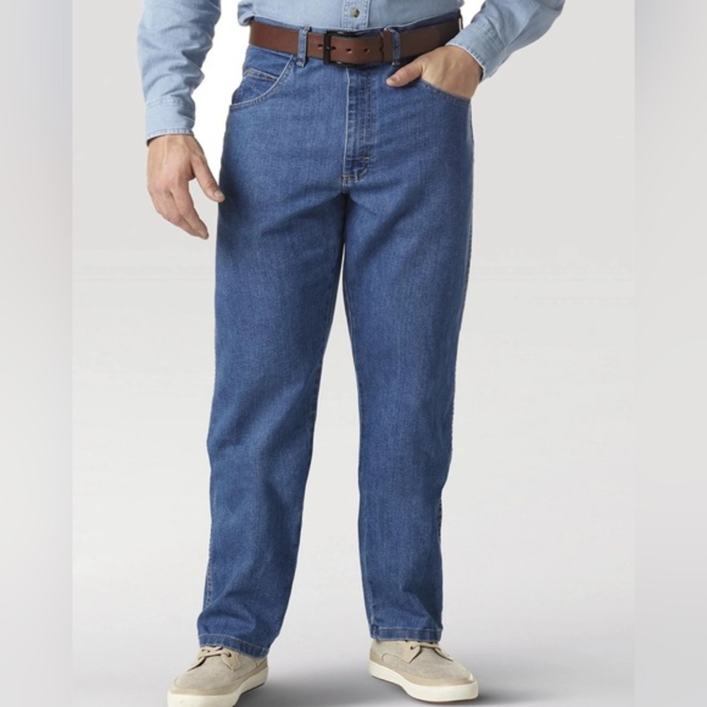 WRANGLER RUGGED WEAR® Relaxed Stretch Flex Denim Jean - Stonewashed size 58x30‎